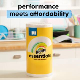 Bounty Essentials Select a Size White Double Plus Paper Towel Roll (12-Count) 003700074652