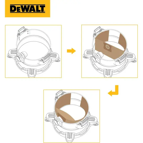 DEWALT 3-Count 12-16 Gallon Dust Bag