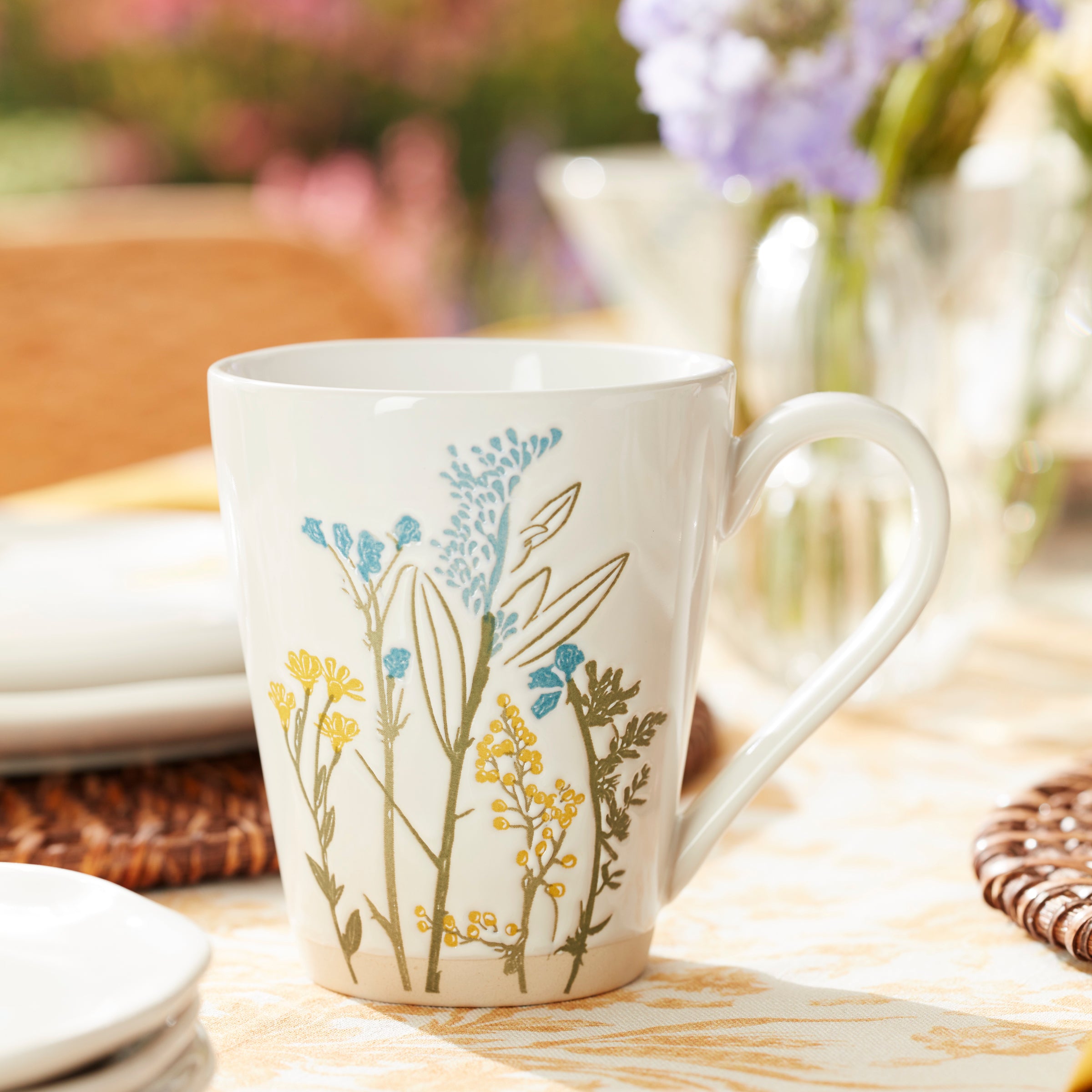 Wildflowers Mugs, Set of 4