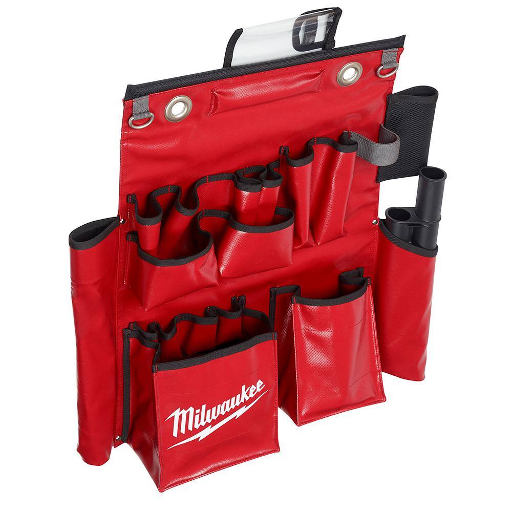 MW Lineman's Compact Aerial Tool Apron and 18 in. Fiberglass Handle with PIVOTMOVE Rotating Handles Bolt Cutter 48-22-4218-48-22-8291