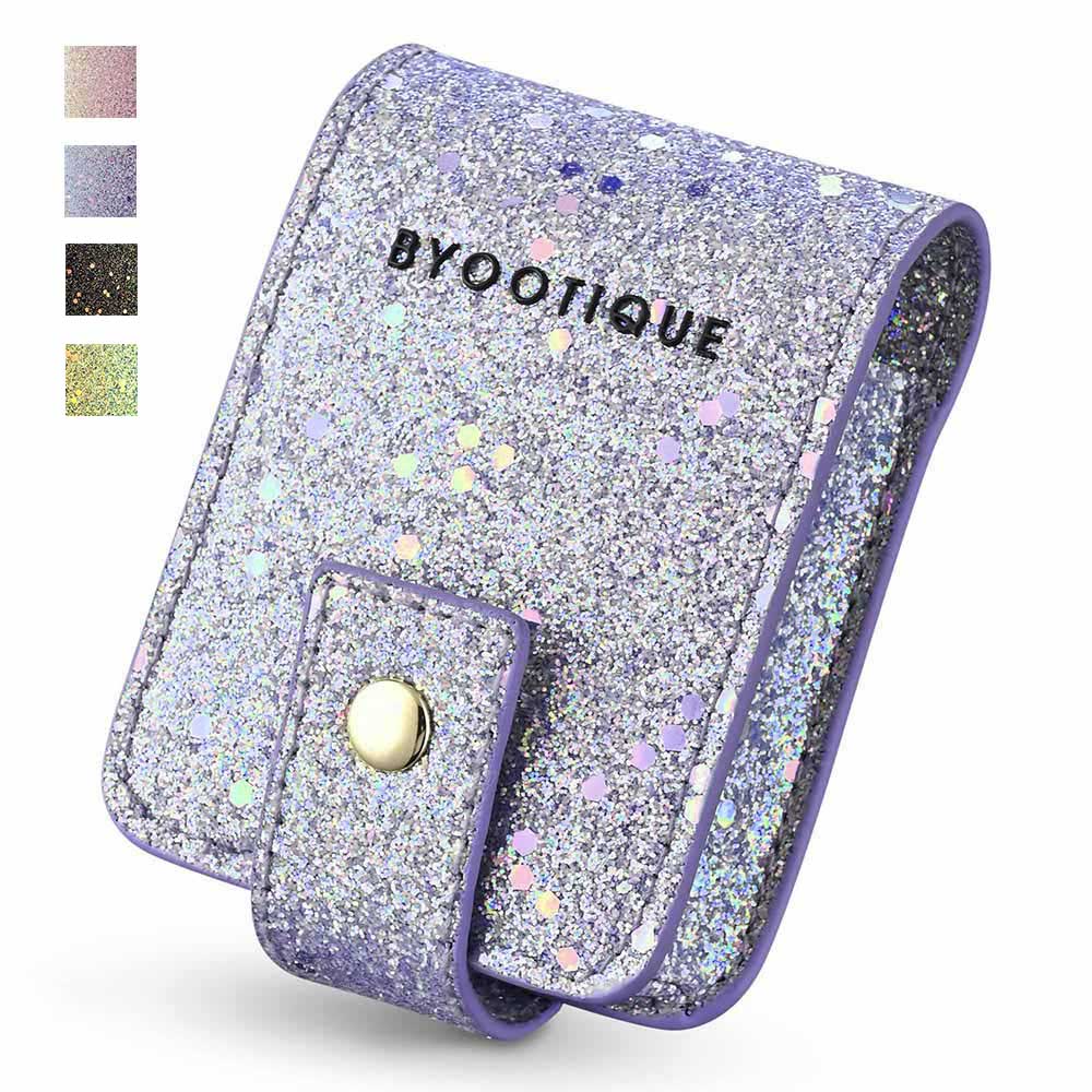 Yescom Sparkle Lipstick Bag Cosmetic Bag with Mirror