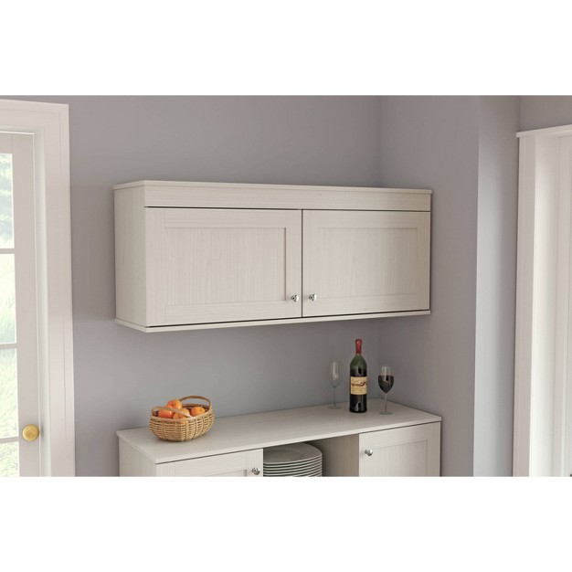 2 Doors Wall Mounted Buffet Cabinet White