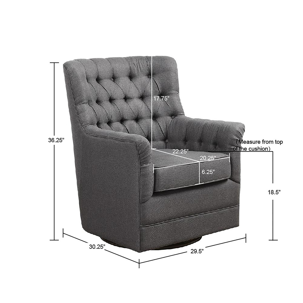 Madison Park Rae 360 degree Swivel Glider Chair