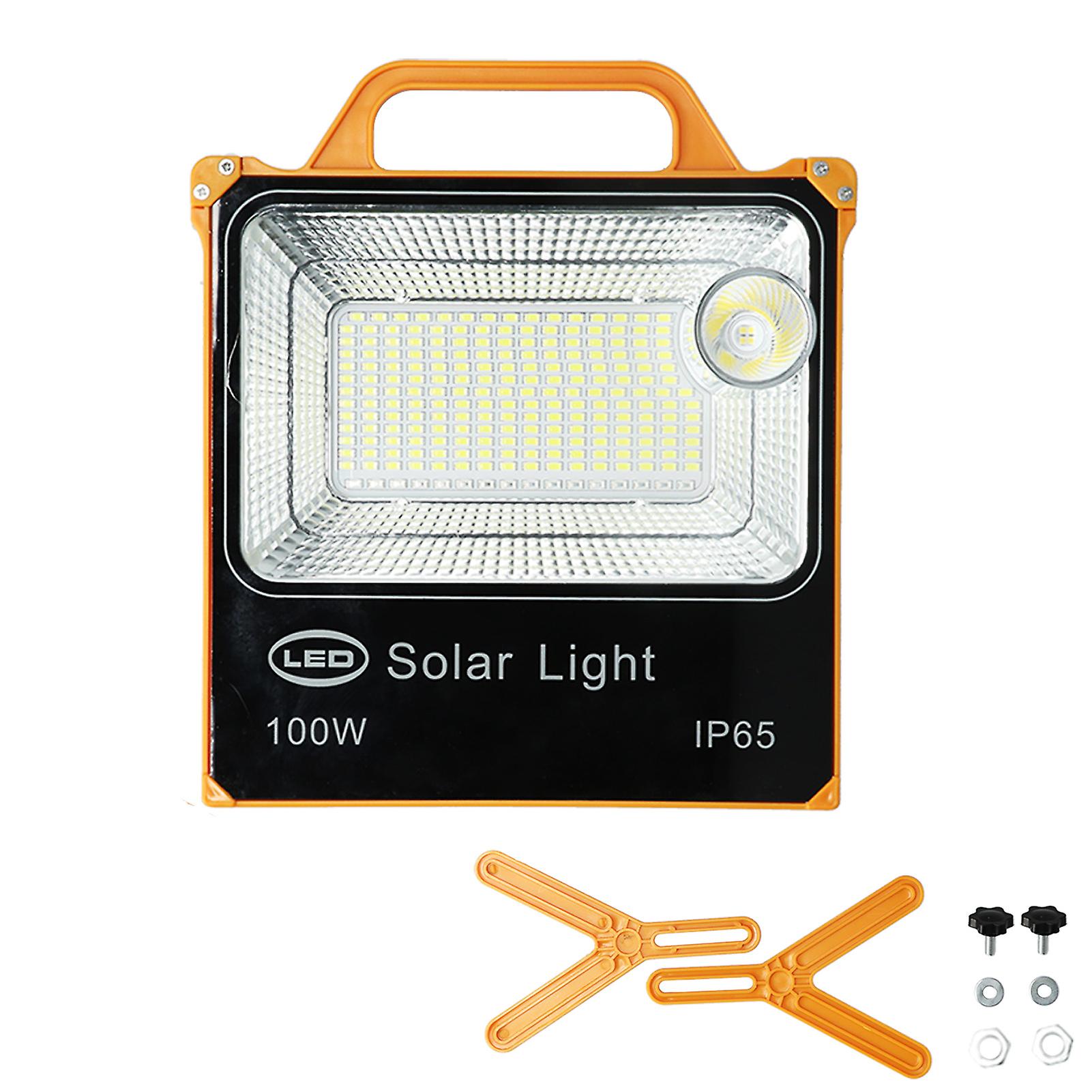 100w Solar Led Work Light Portable 222leds Hand Lamp 10000mah Battery 8000lm Brightness Camping Lamp