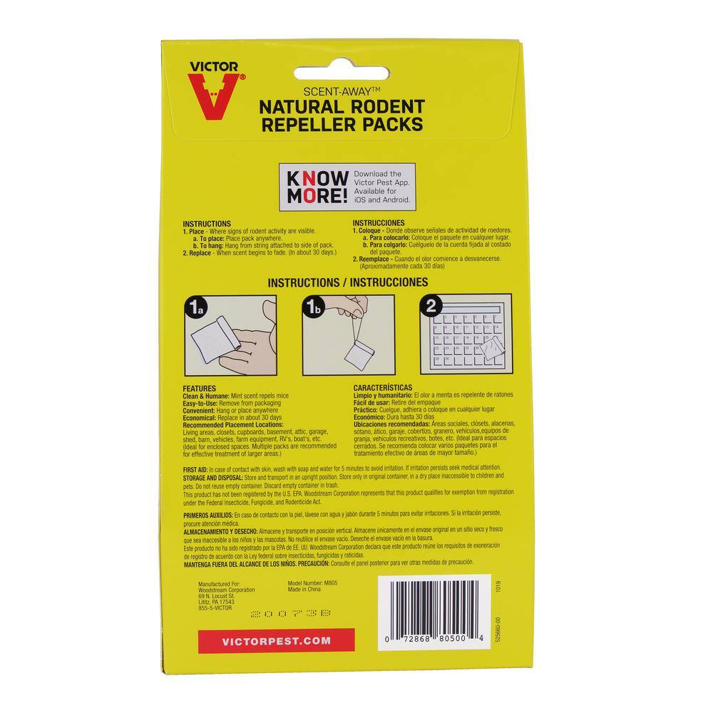 Victor Scent Away Natural Rodent Repeller (5-Count) M805