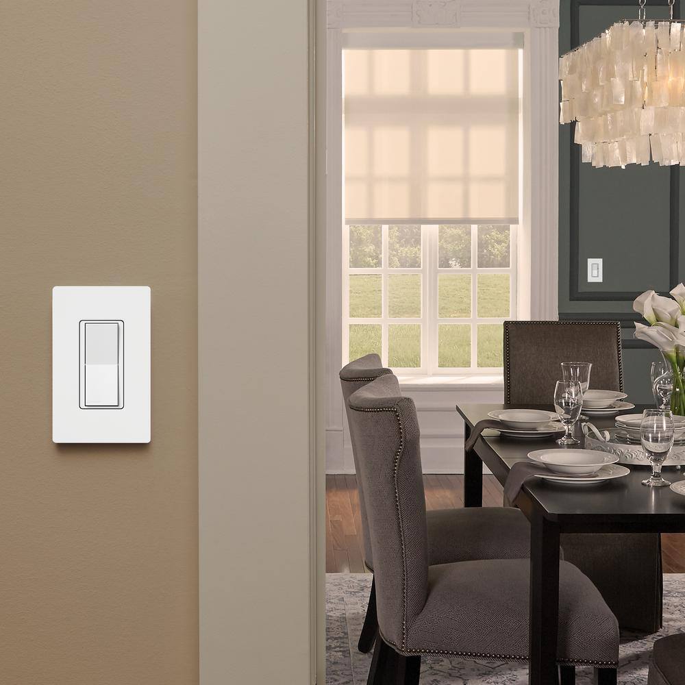 Lutron Claro Smart Accessory Switch only for use with Diva Smart Dimmer SwitchClaro Smart Switch White (DVRF-AS-WH) DVRF-AS-WH