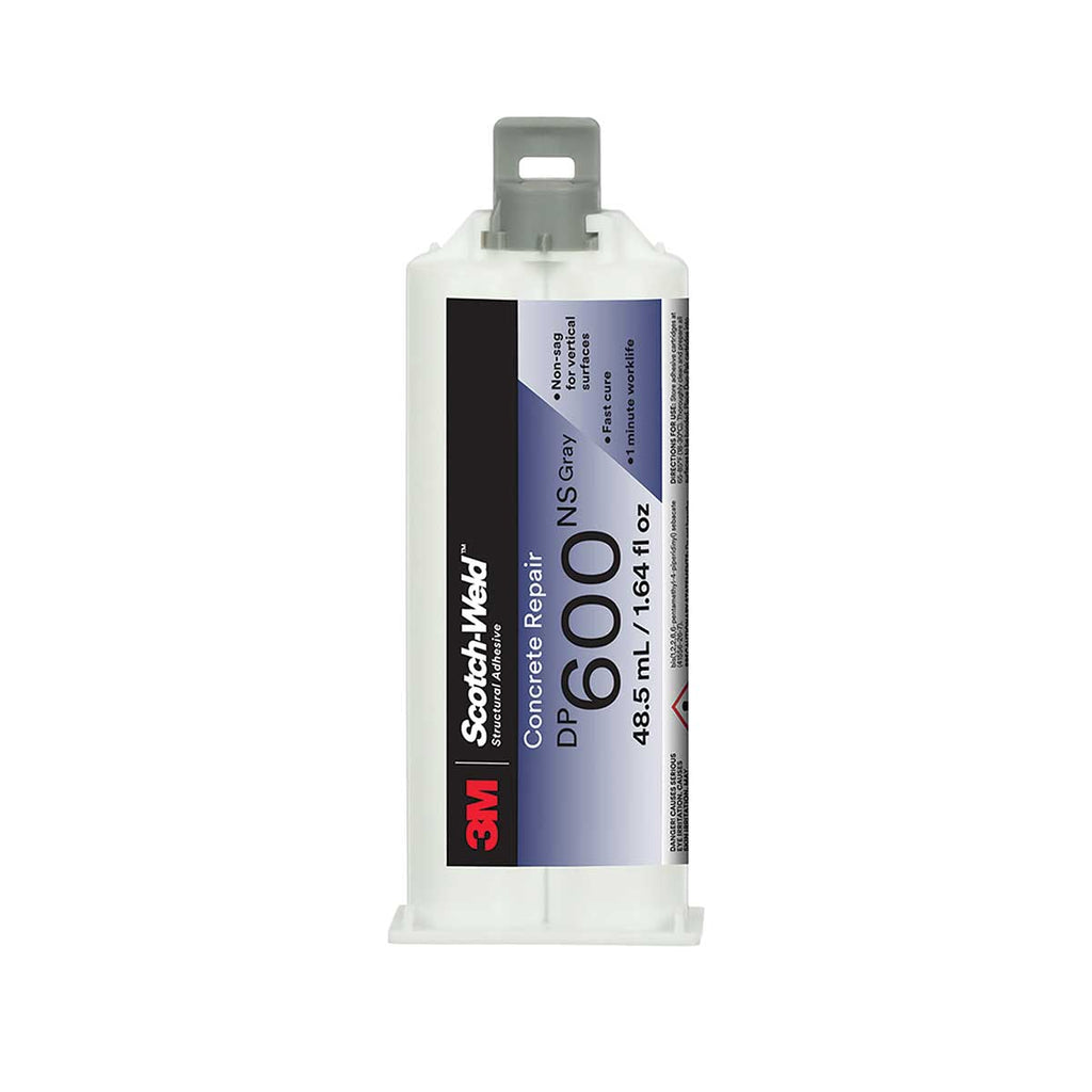 3M™ Scotch-Weld™ Concrete Repair DP600NS， Gray， Non-Sag， 48.5mL Duo-Pak， Case of 12