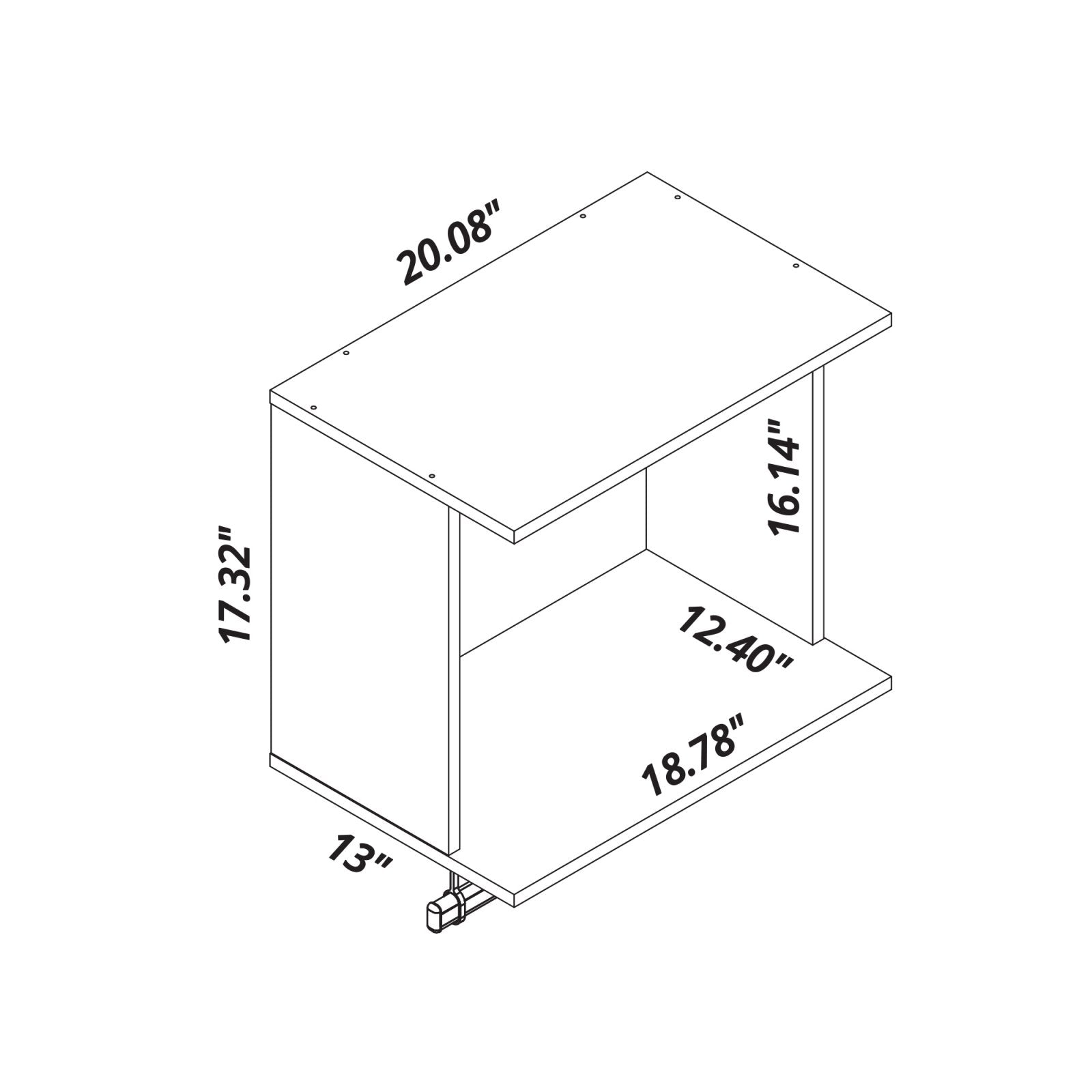 Manhattan Comfort Rockefeller Floating Hanging Closet Shelf