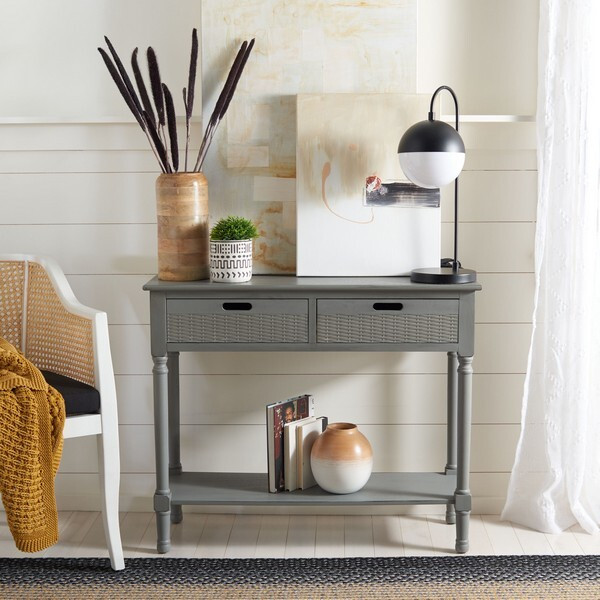 Landers 2 Drawer Console   Traditional   Console Tables   by Safavieh  Houzz