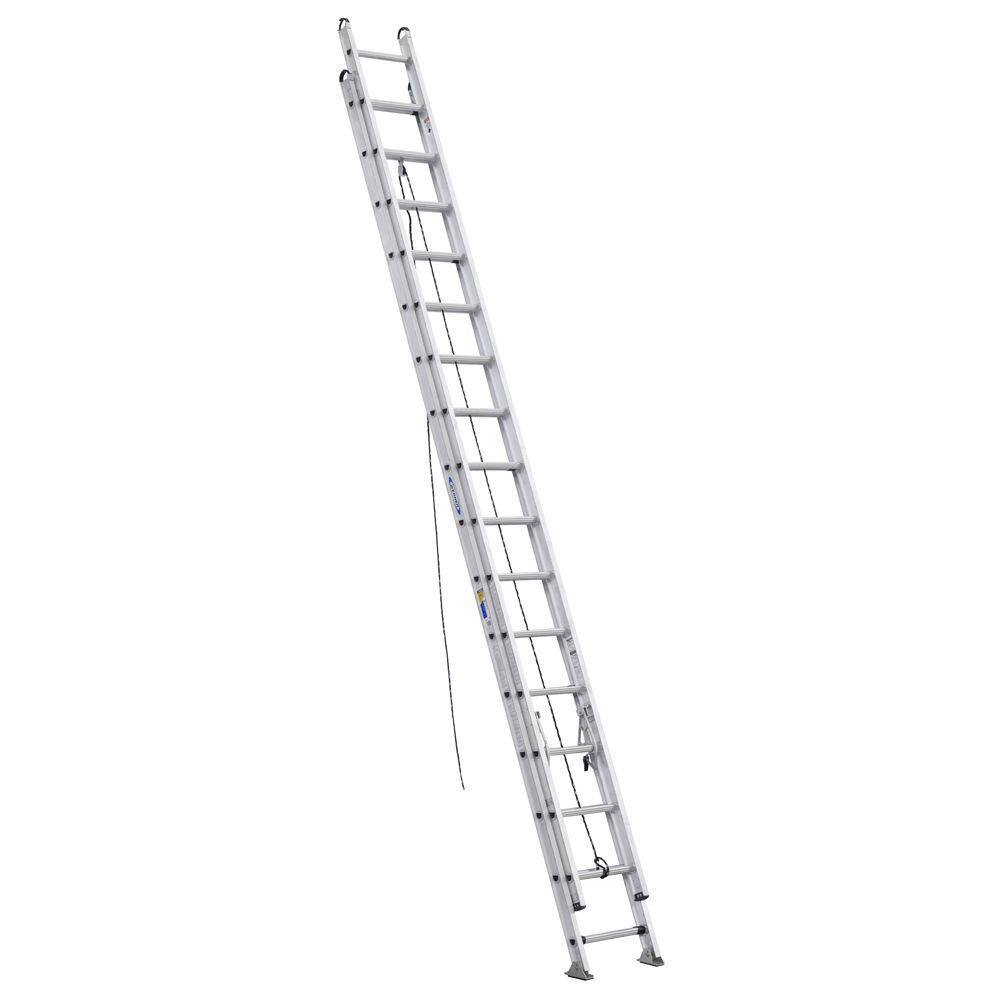 Werner 32 ft. Aluminum D-Rung Extension Ladder with 375 lb. Load Capacity Type IAA Duty Rating D532-2