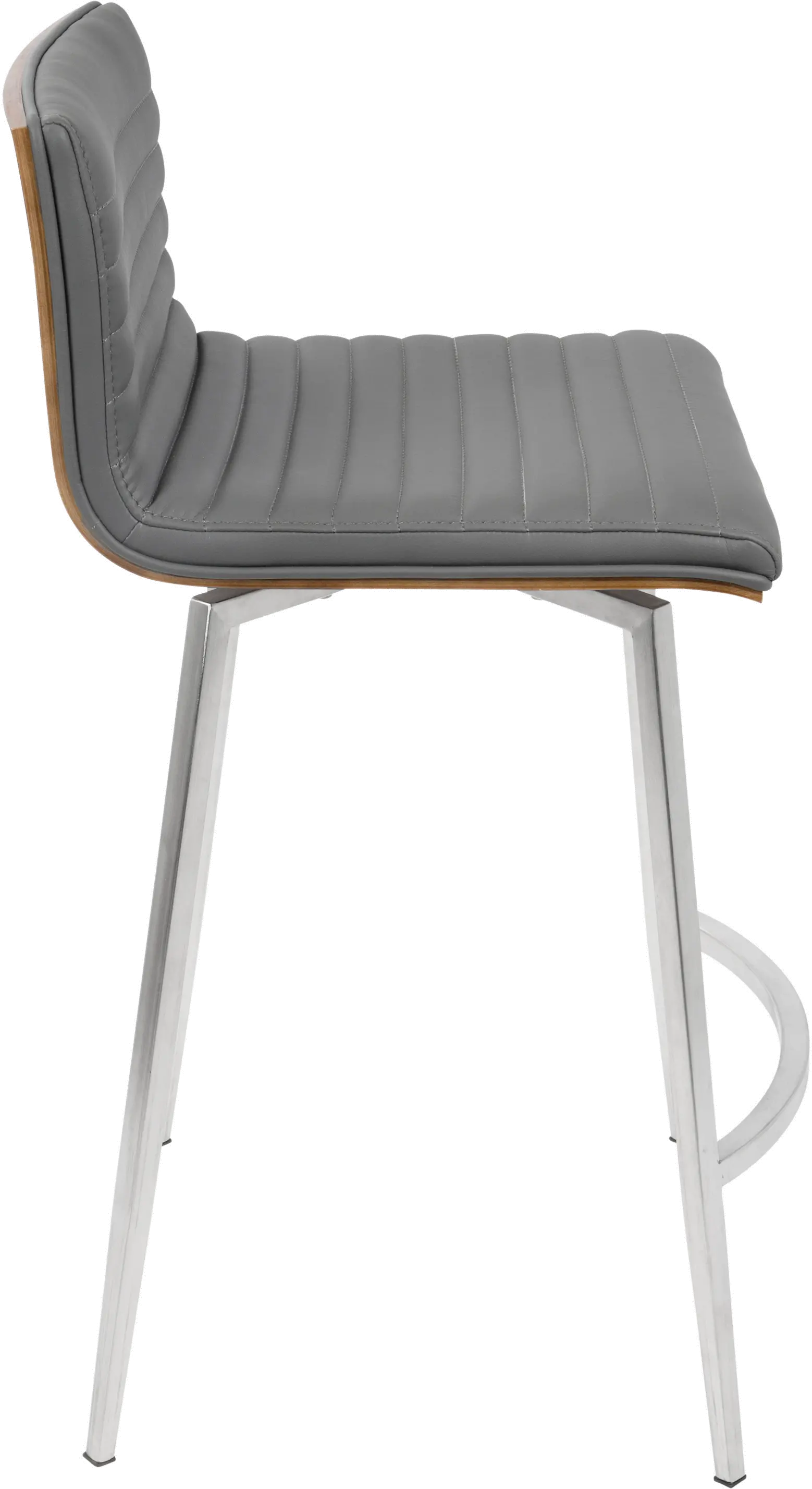 Contemporary Gray Swivel Counter Height Stool (Set of 2) - Mason