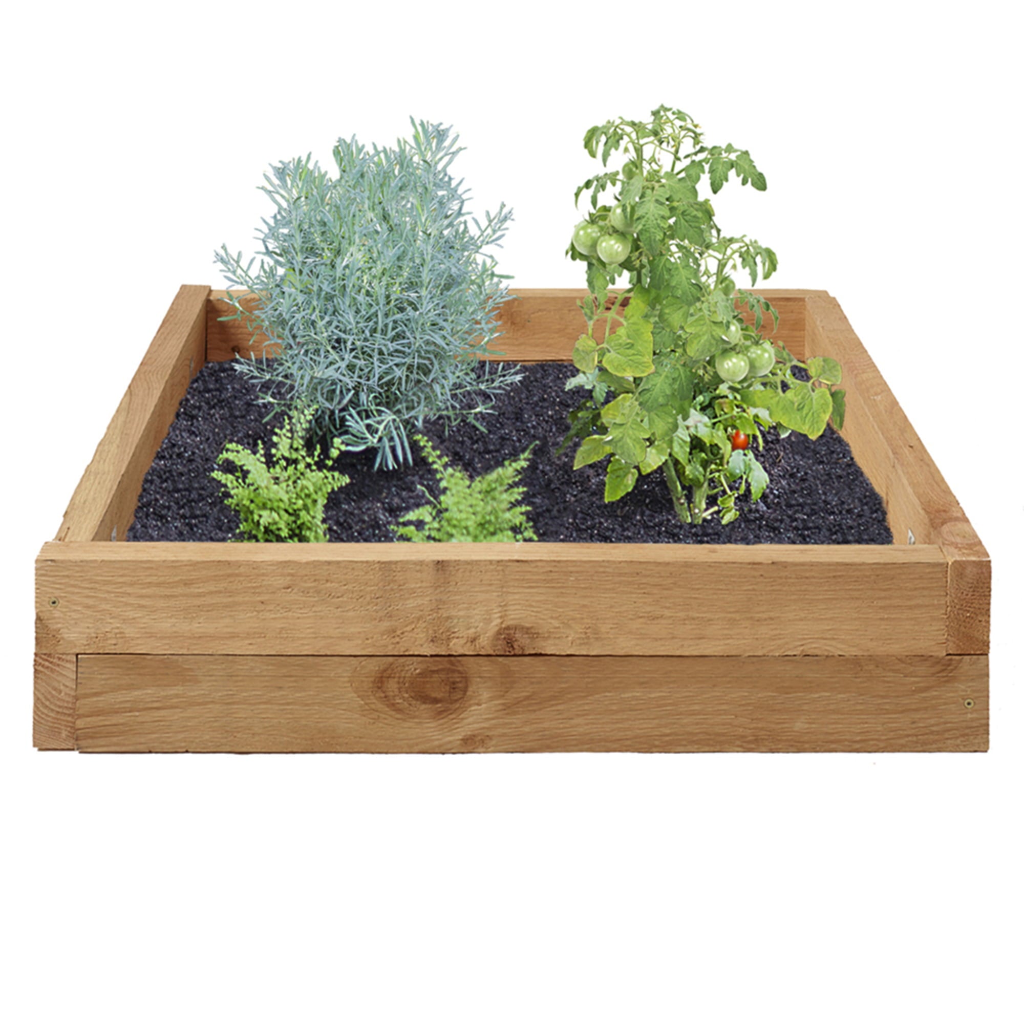 Outdoor Essentials Homestead 3 ft. x 3 ft. Natural Cedar Raised Garden Bed