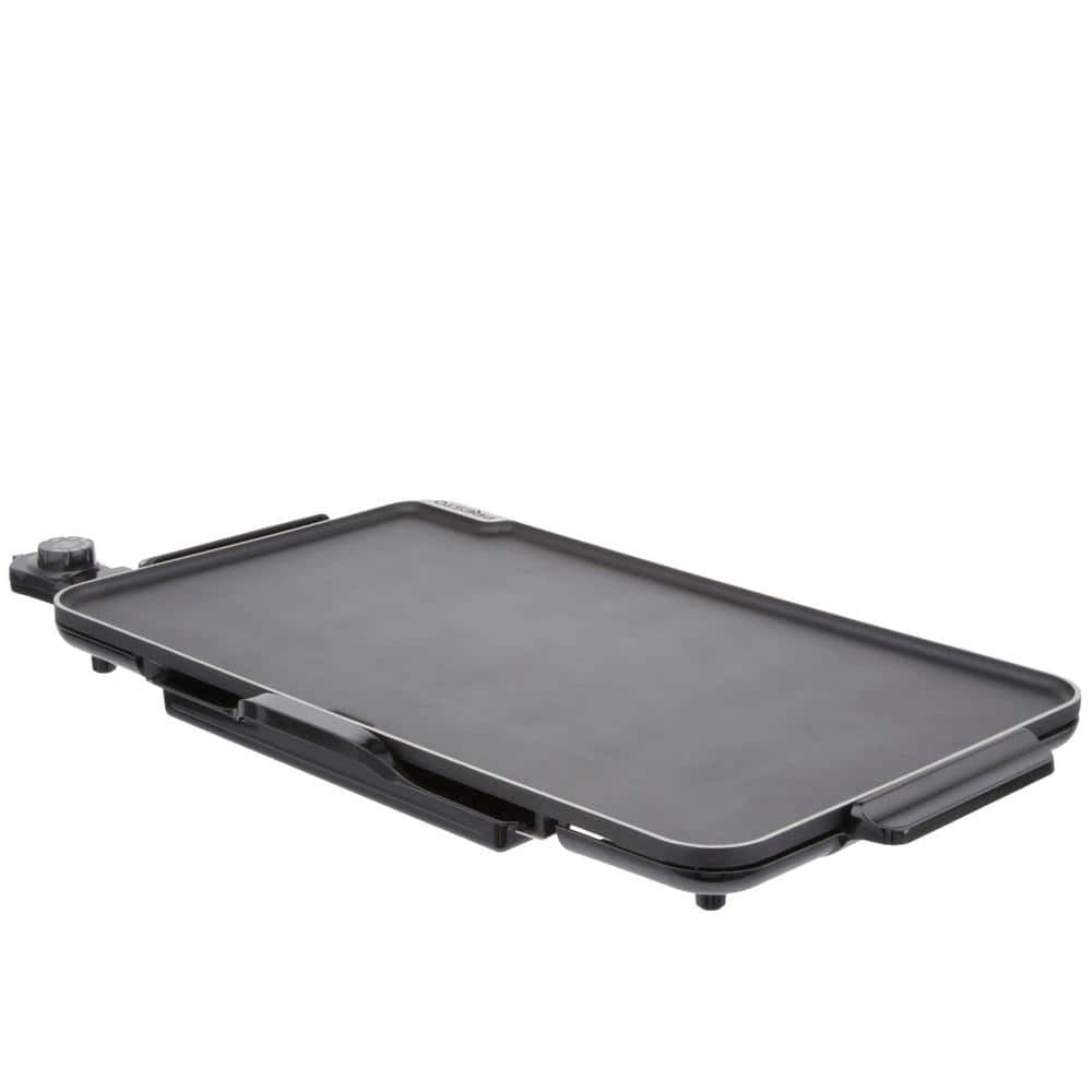 Presto SlimLine 286 sq. in. Black Electric Griddle with Temperature Sensor 07072