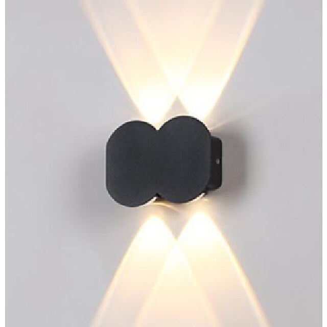 LED Outdoor Wall Light 4/6/8  3 Color Light 2/3/4 Head IP65 Waterproof  Wall Lighting 110-240V