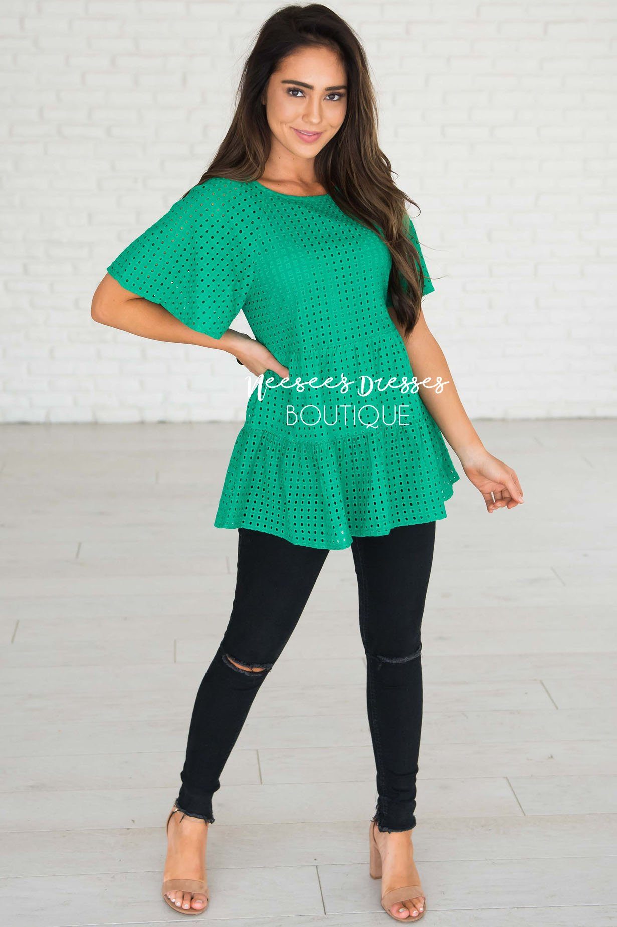 Escape The Ordinary Eyelet Top