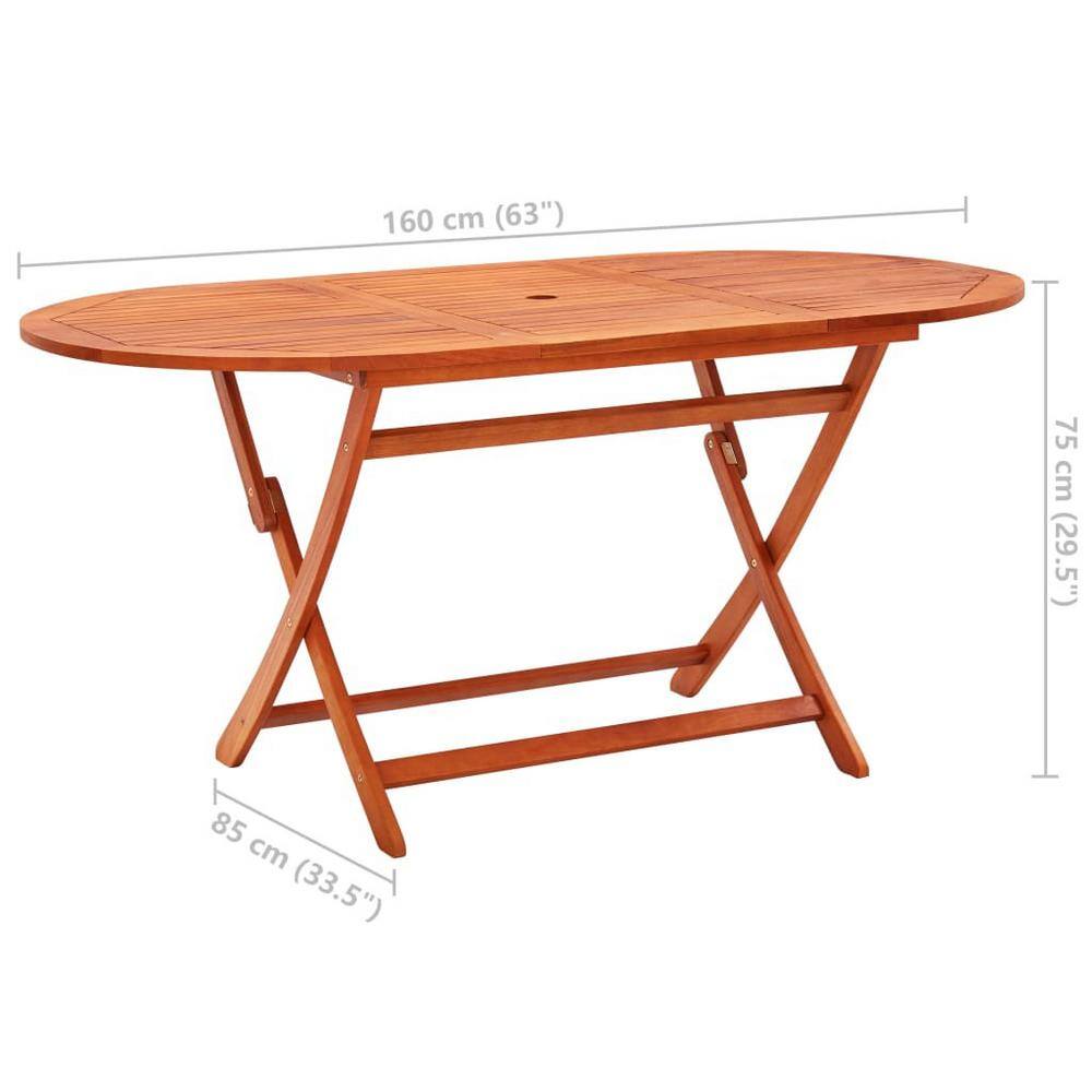 cenadinz Solid Eucalyptus Wood Outdoor Dining Table H-D0102HPMR1U