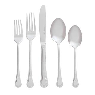 J.A. HENCKELS INTERNATIONAL Astley 65-Piece 1810 Stainless Steel Flatware Set (Service for 12) 22515-365