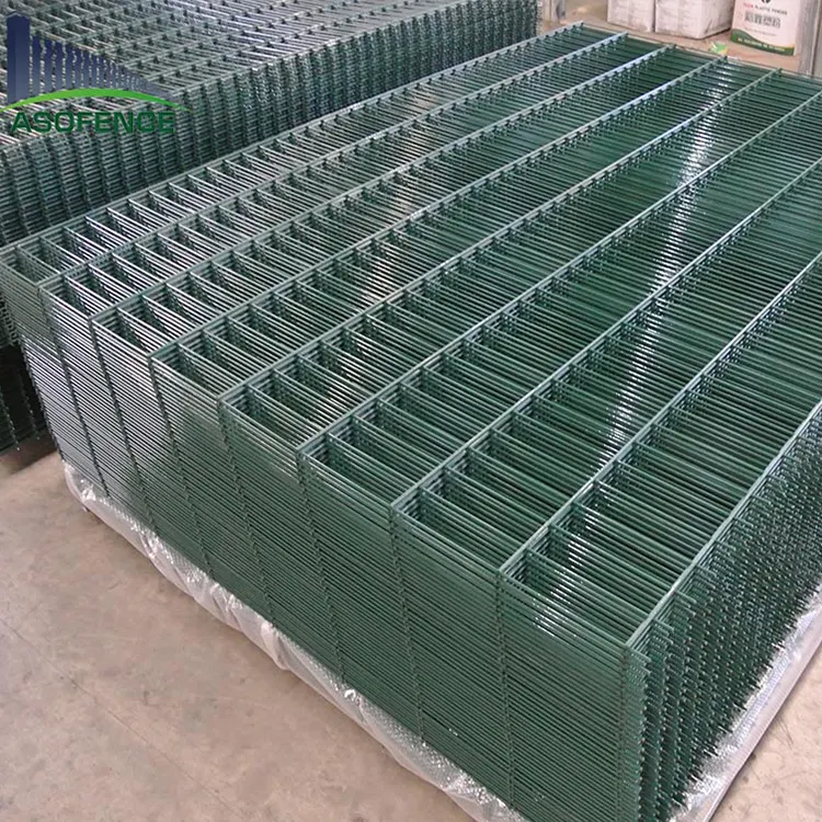 Factory supply Friendly fence designs twin wire fence 8/6/8 double wire mesh fence panels