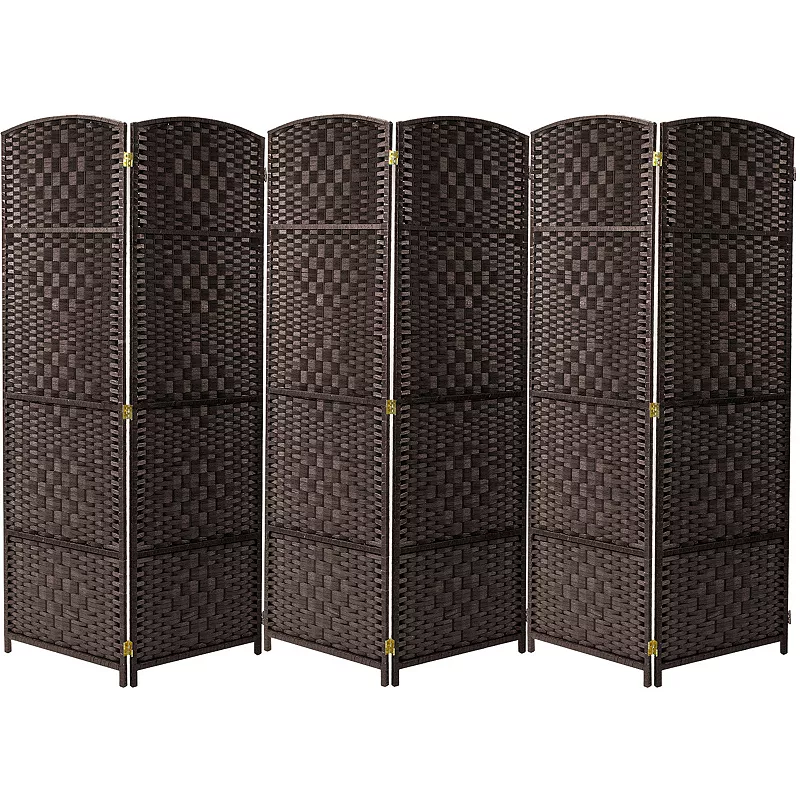 Sorbus 6-panel Extra Wide Diamond Weave Room Divider