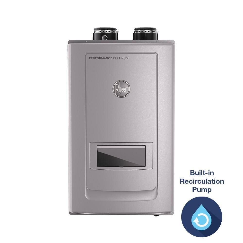 Rheem Performance Platinum 9.9 GPM Liquid Propane High Efficiency Indoor Recirculating Tankless Water Heater ECOH180DVRHLP