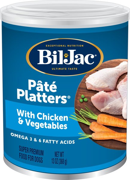 Bil-Jac Pate Platters with Chicken and Vegetables Canned Dog Food