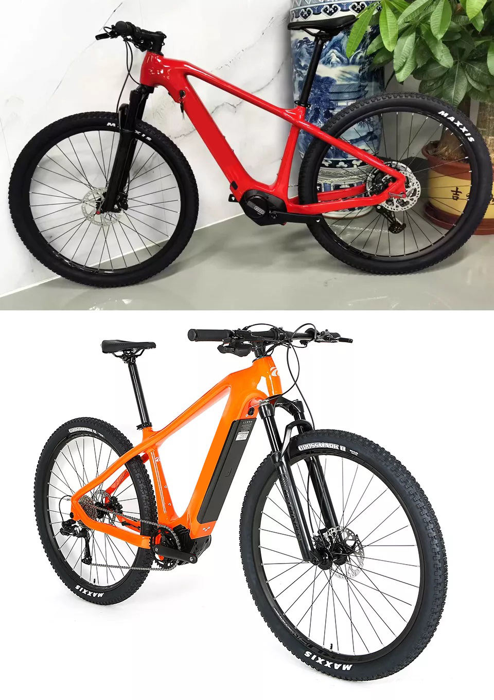 GALAXY long range mid drive SHIMANO disc brake full suspension mountain ebike electric mountain bike