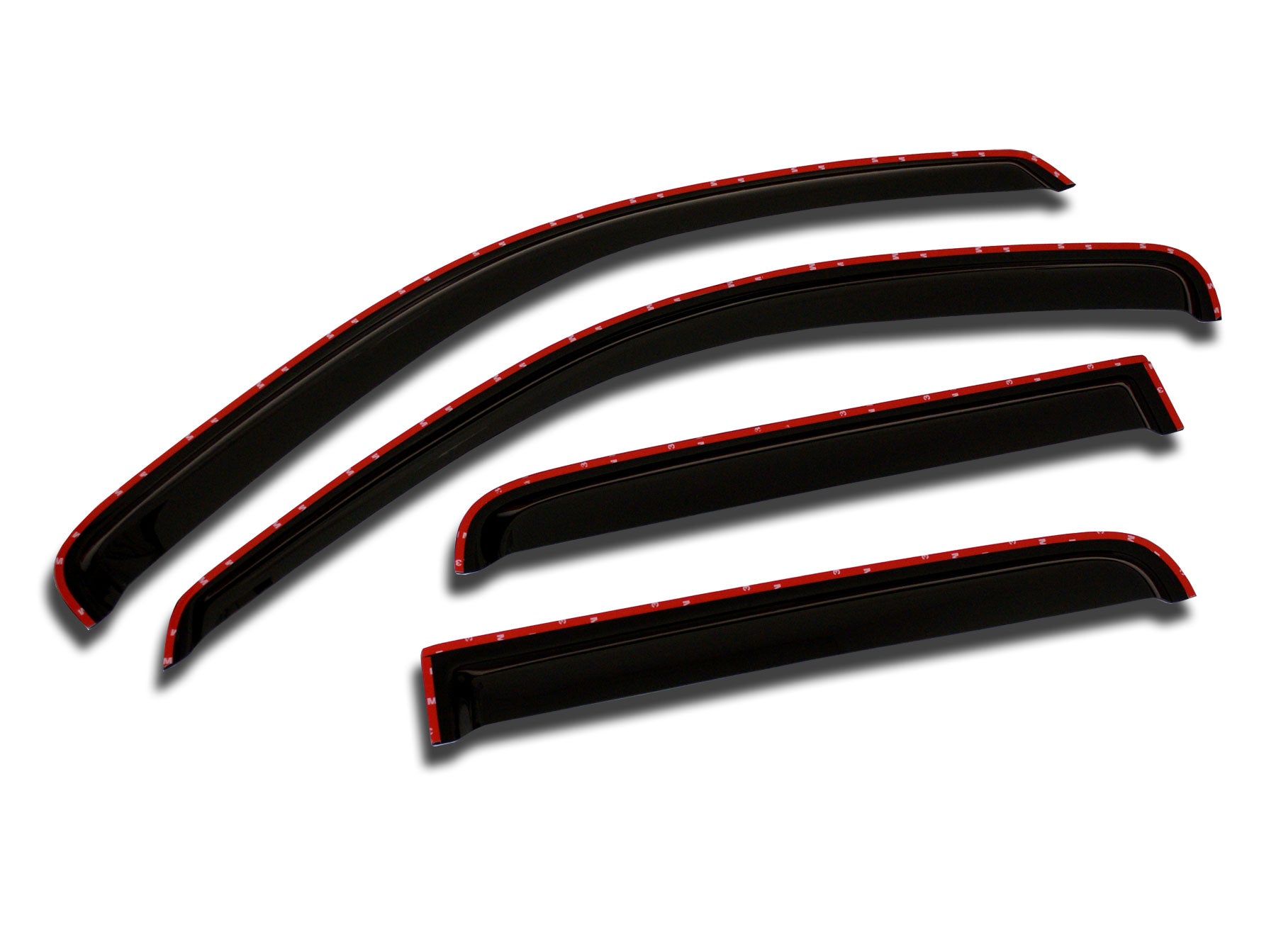 TuningPros WV-035i Window Visor For 2004-2012 GMC Canyon Crew Cab - In-Channel 4 Pcs Set