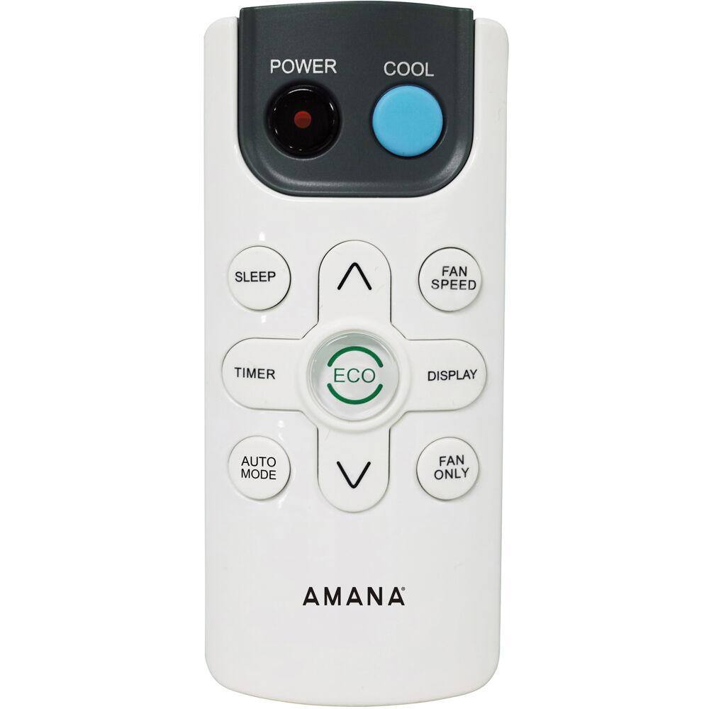 Amana 8000 BTU Window AC w Remote Control for Rooms up to 350 Sq. ft Dehumidifer Timer Sleep Mode Digital Display AMAP081CW AMAP081CW