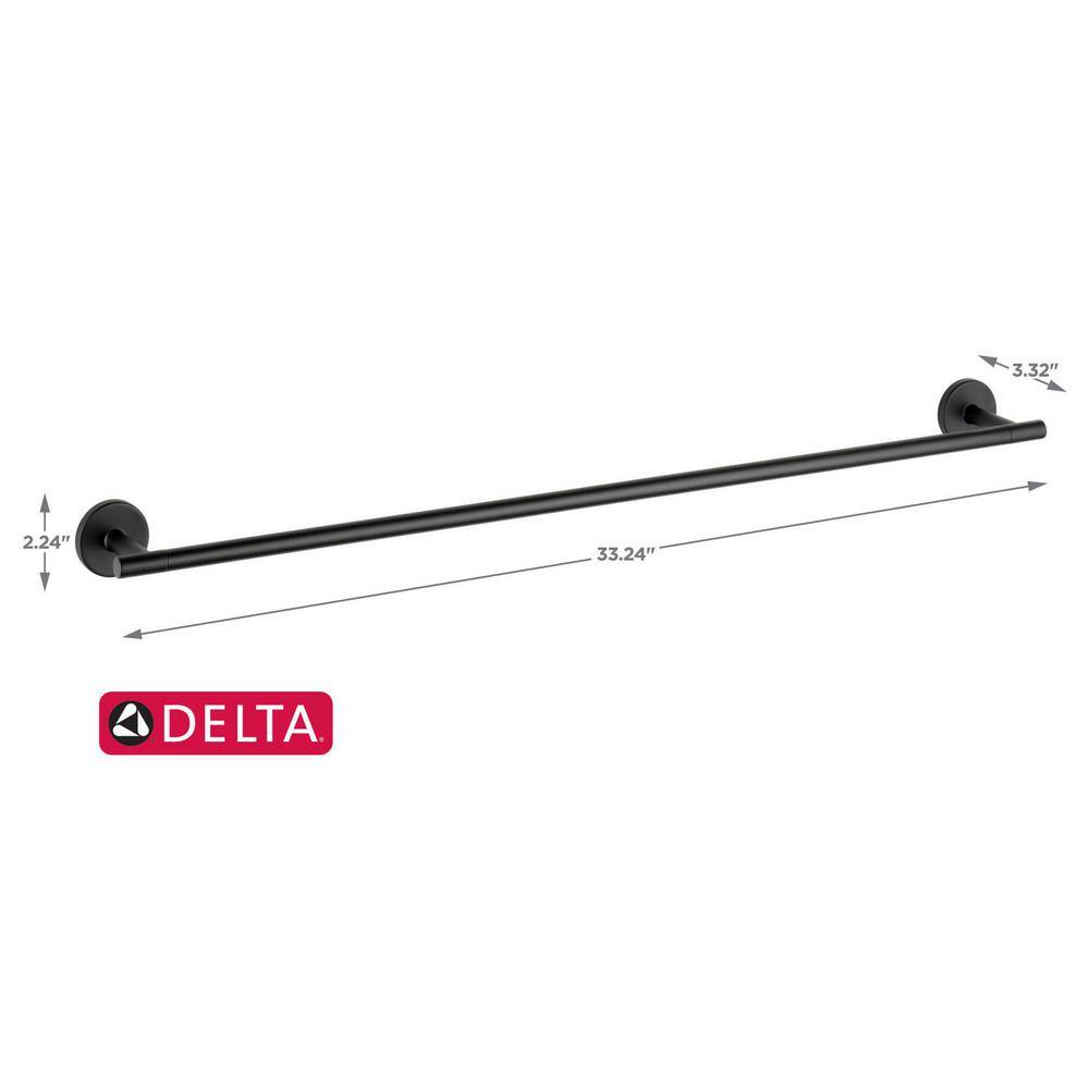 Delta Trinsic 30 in. Towel Bar in Matte Black 75930-BL