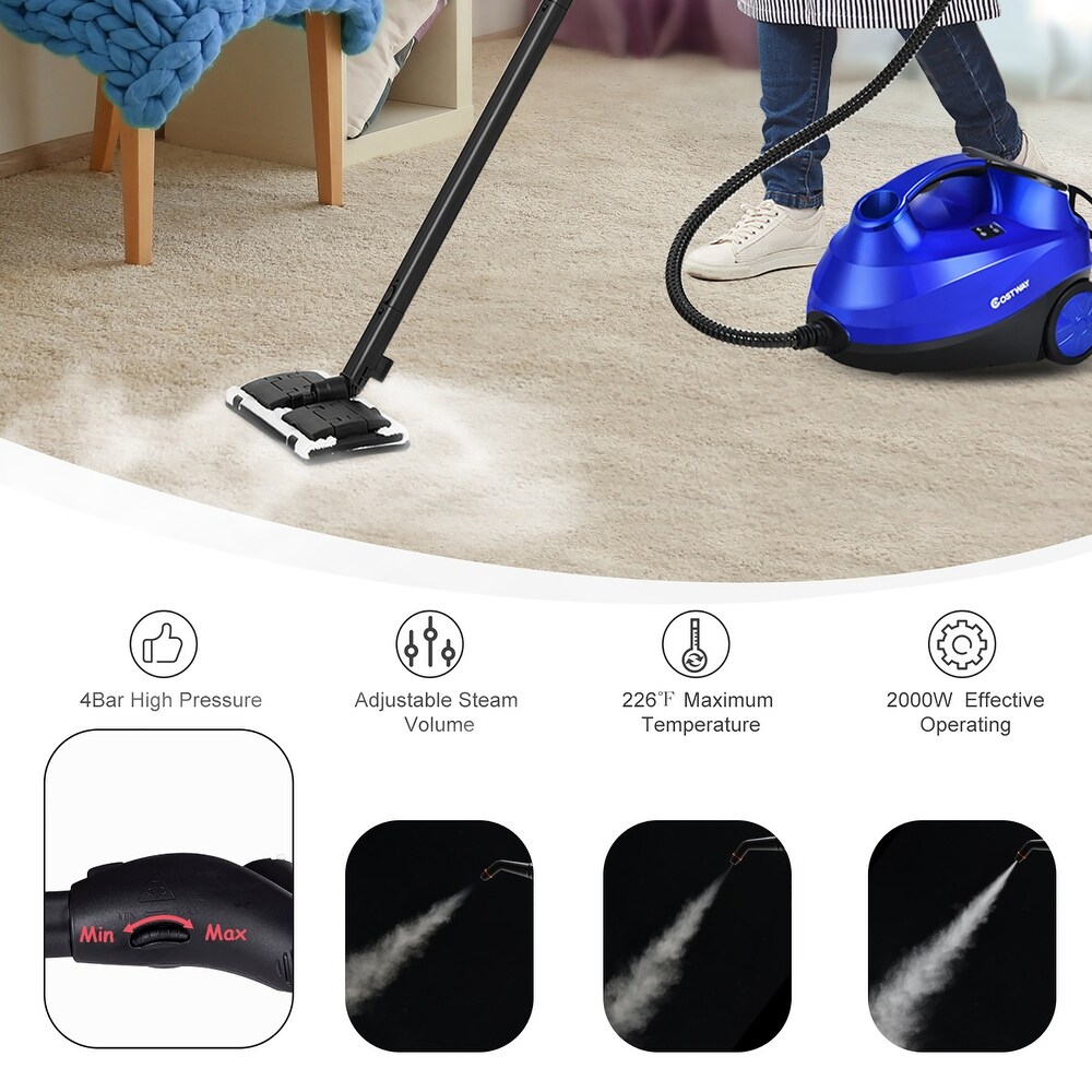 Costway 2000W Heavy Duty Steam Cleaner Mop Multi Purpose W/19