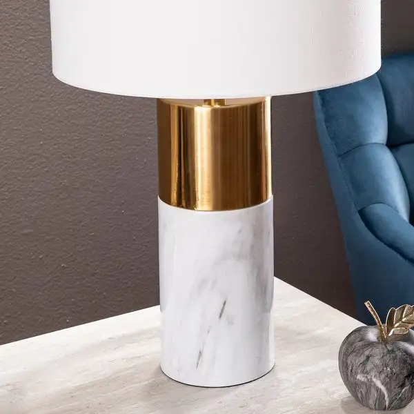 SEI Furniture Malonia White Table Lamp