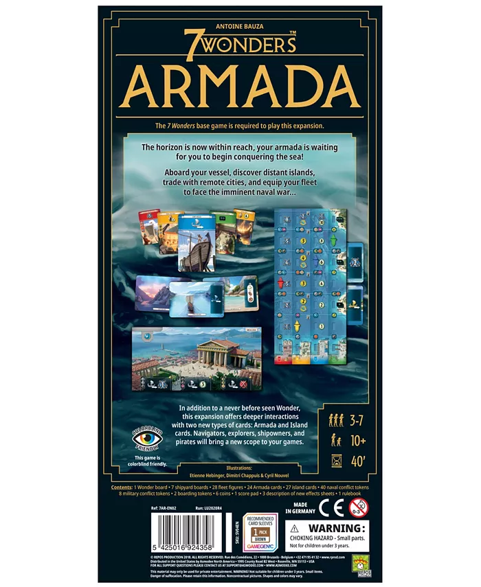 Repos Production 7 Wonders Armada Expansion New Edition Set  148 Piece