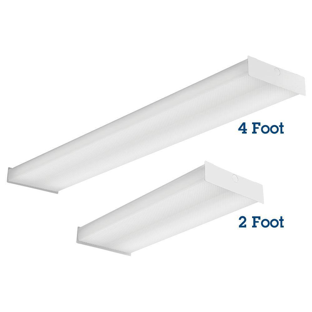 Lithonia Lighting SB 2 32 120 GESB 4 ft. Wraparound Fluorescent White Ceiling Fixture SB 2 32 120 GESB