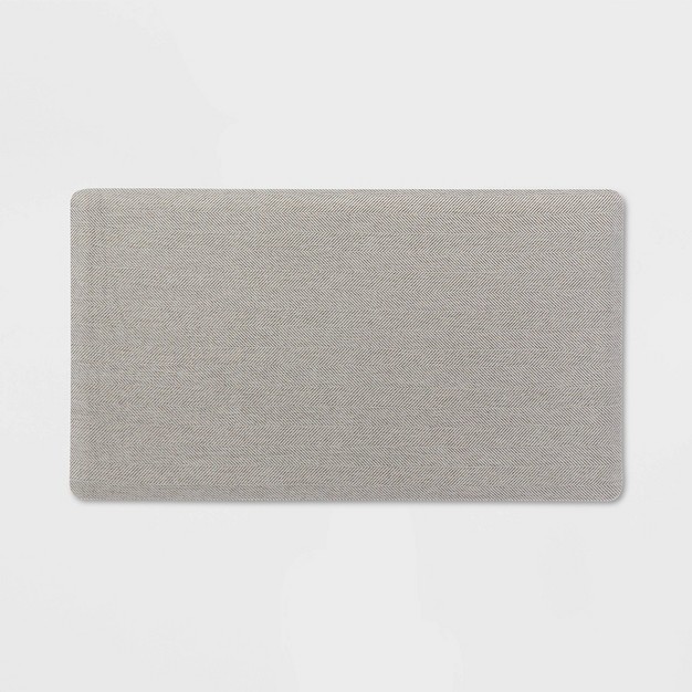 X 36 quot Herringbone Comfort Mat Light Gray