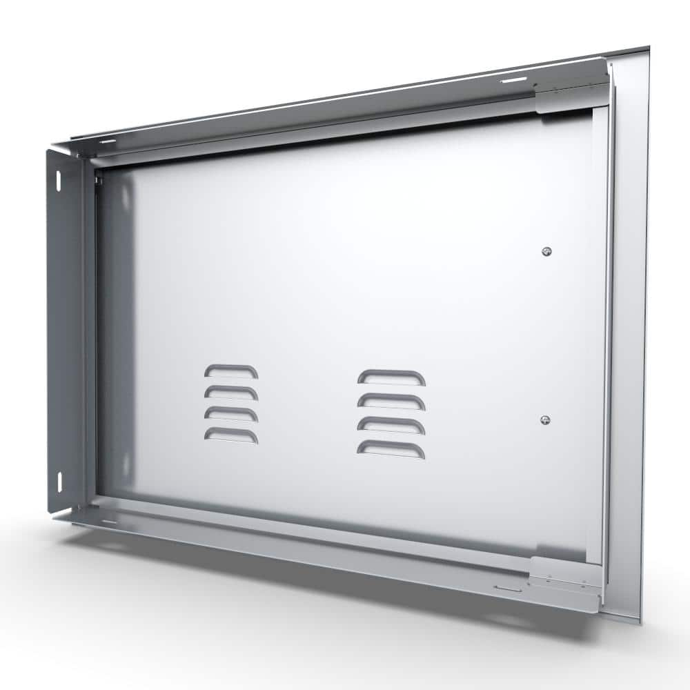 Sunstone Signature Series 27 in. x 20 in. 304 Stainless Steel Right Swing Horizontal Vented Door BA-VDHR1724