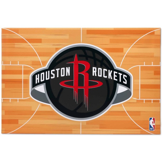 Nba Houston Rockets Court Canvas Wall Sign