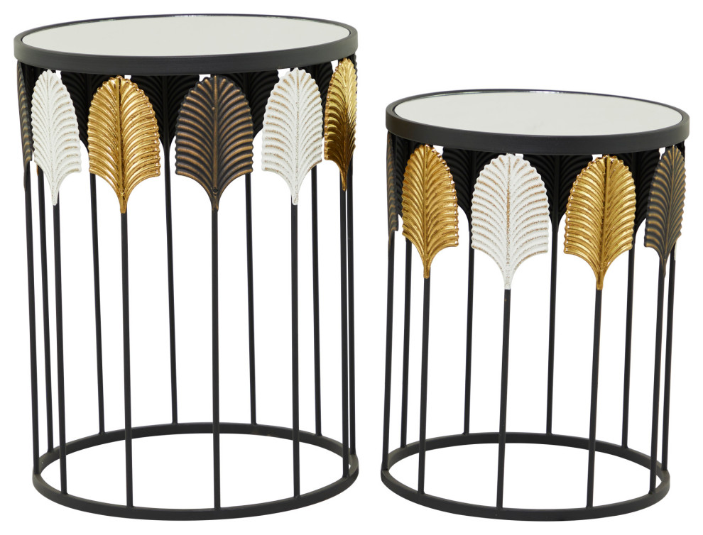 Contemporary Black Metal Accent Table 562021   Contemporary   Coffee Table Sets   by Brimfield  ampMay  Houzz