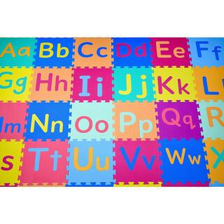 KC CUBS Multicolor 12 in. x 12 in. EVA Foam Exercise Children's Interlocking ABC Alphabet Puzzle Play Floor Mat (36 sq. ft.) EVA003