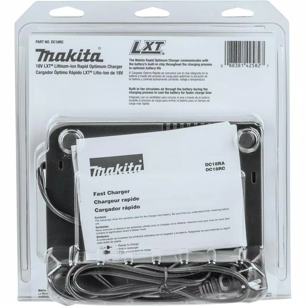 Makita 18-Volt LXT Lithium-Ion Rapid Optimum Battery Charger and#8211; XDC Depot