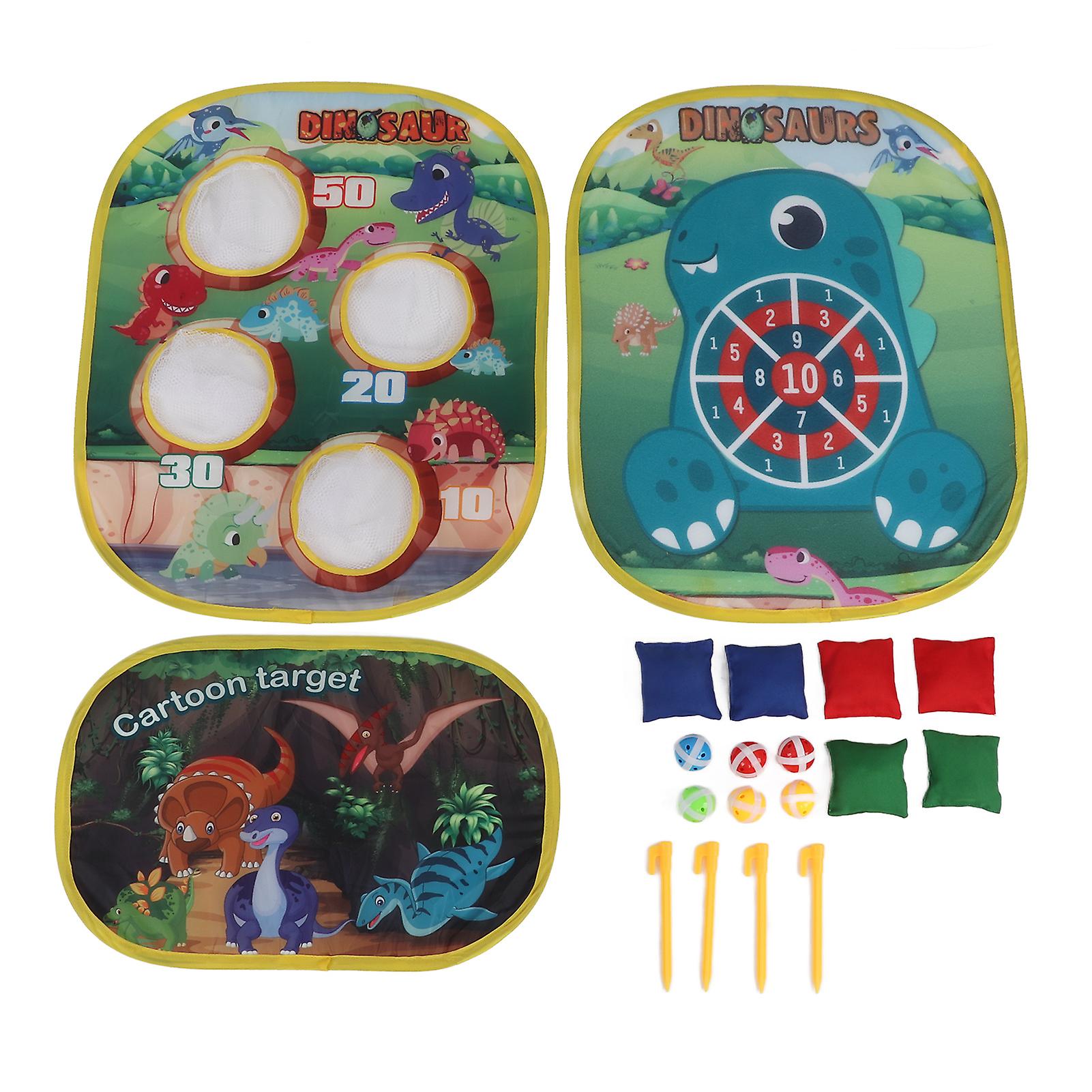 2 In 1 Bean Bag Throwing Target Game Set Kids Dartboard Toy Sandbag Outdoor Beach Game Toy