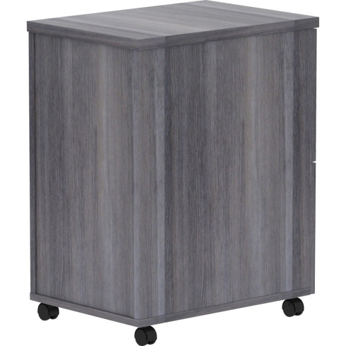 Lorell Weathered Charcoal Laminate Desking Pedestal - 2-Drawer (69561)