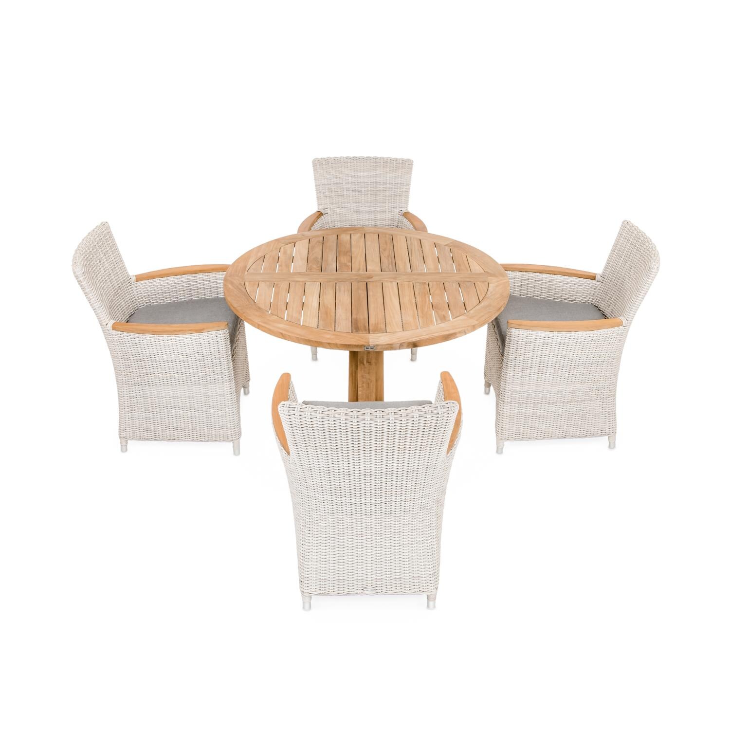 Signature Everglades/Friday 48-Inch Pedestal 5-Piece Dining Set