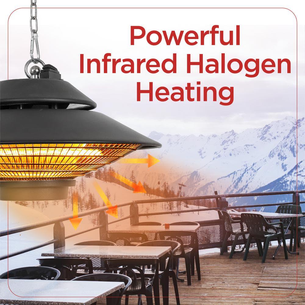 BLACKDECKER 1500Watt Electric Infrared Outdoor Ceiling Mounted Patio Space Heater