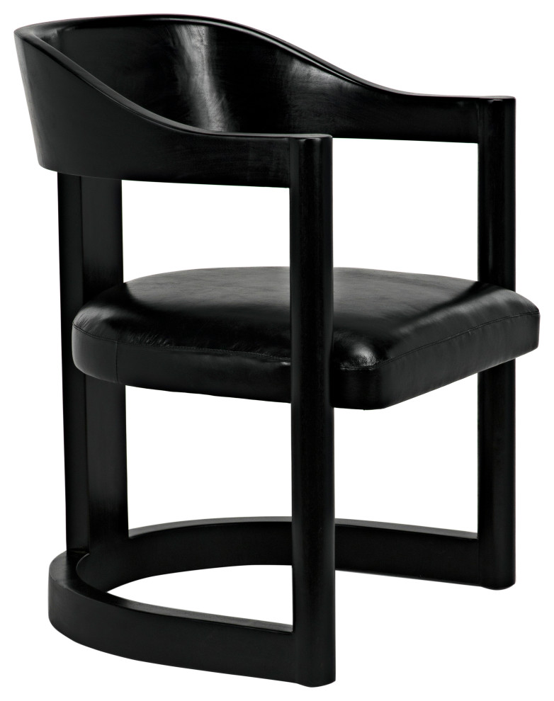 Mccormick Chair  Charcoal Black   Transitional   Armchairs And Accent Chairs   by Noir  Houzz