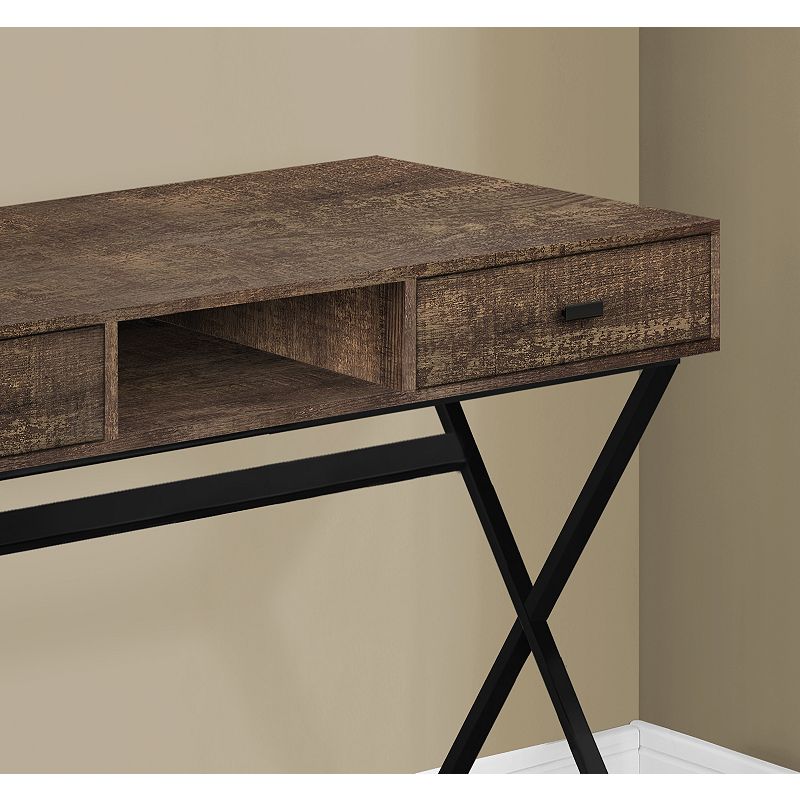 47.25 Brown Contemporary Rectangular Computer Desk