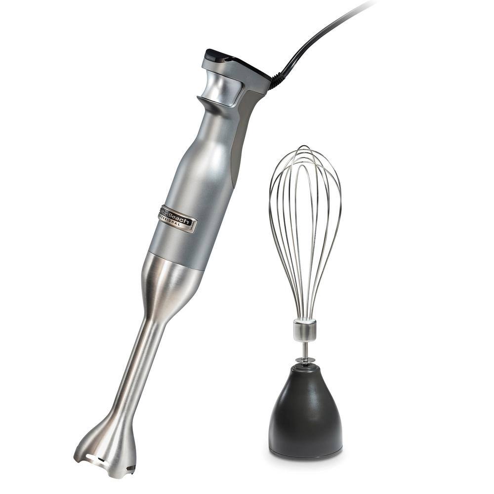 HAMILTON BEACH PROFESSIONAL 1-Speed Stainless Steel and Grey Immersion Blender with Variable Speeds 59750