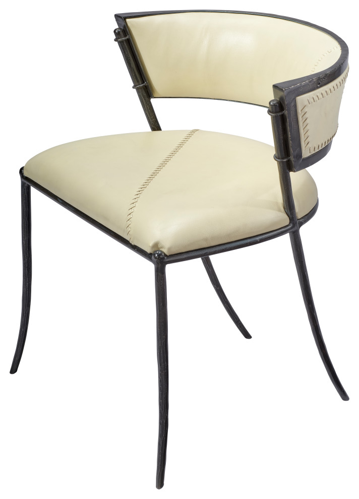 Nevado Leather Chair   Transitional   Dining Chairs   by HedgeApple  Houzz