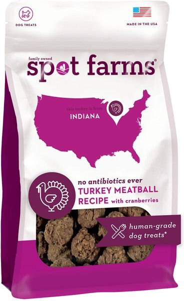 Spot Farms Turkey Meatball Recipe with Cranberries Dog Treats