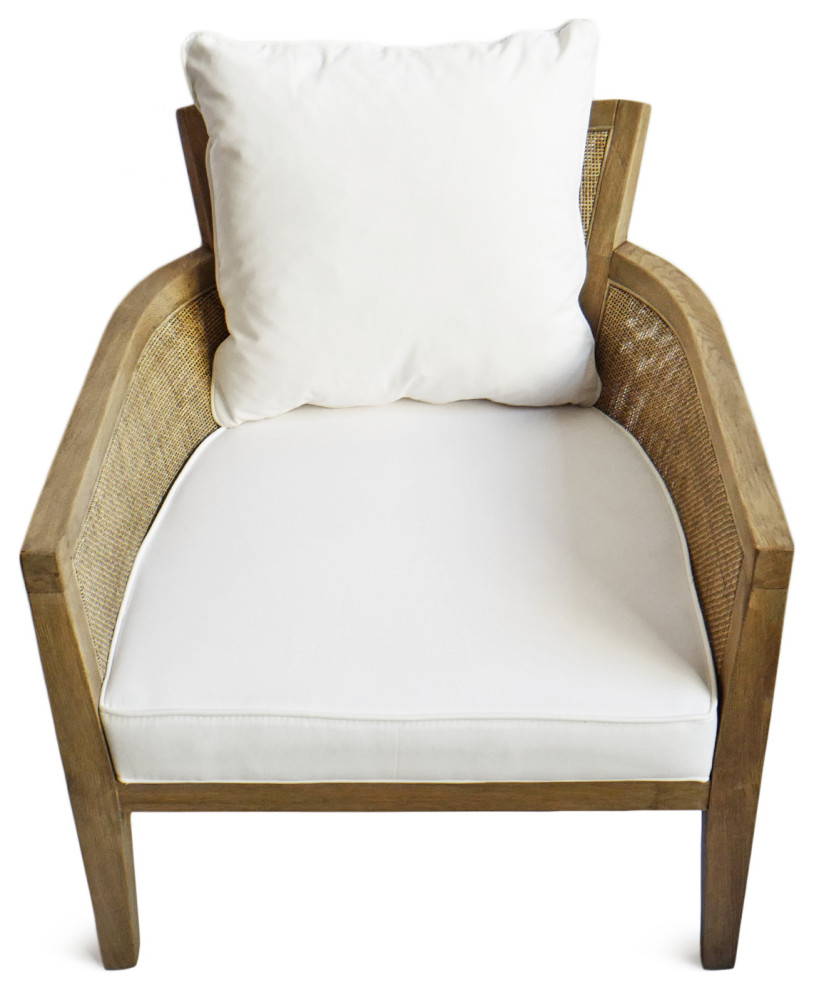 Cane and Oak Arm Chair   Tropical   Armchairs And Accent Chairs   by Design Mix Furniture  Houzz