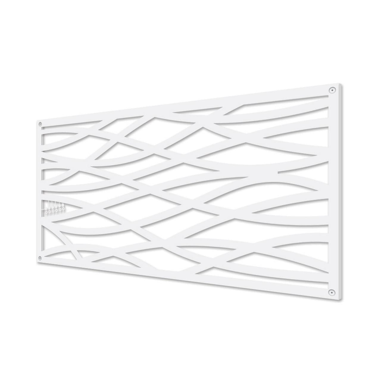 Grid Axcents White Wave Decorative Panel 2 ft. x 4ft.